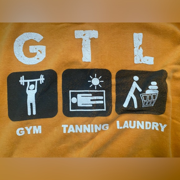 2010 Jersey Shore GTL Gym Tanning Laundry MTV orange logo beach towel - Picture 4 of 10
